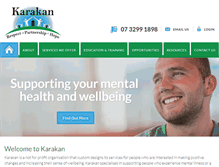Tablet Screenshot of karakan.com.au